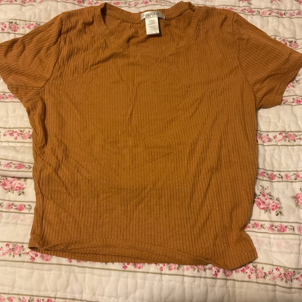 Mustard crop top